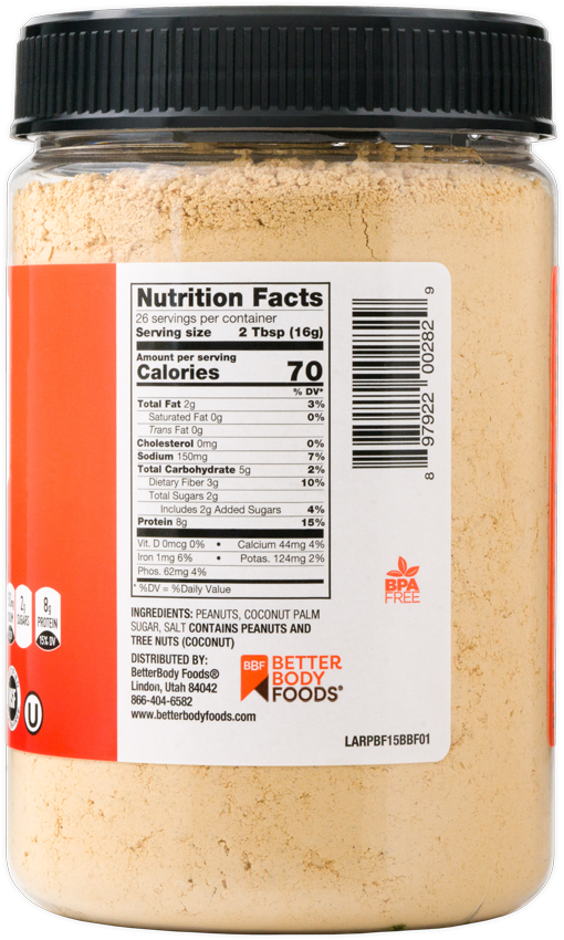 BetterBody Foods PBfit™ Peanut Butter Powder, 15 oz - Ralphs